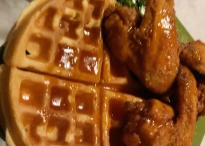 The Bussdown Soul Food Truck's BJ's Chicken and Waffles